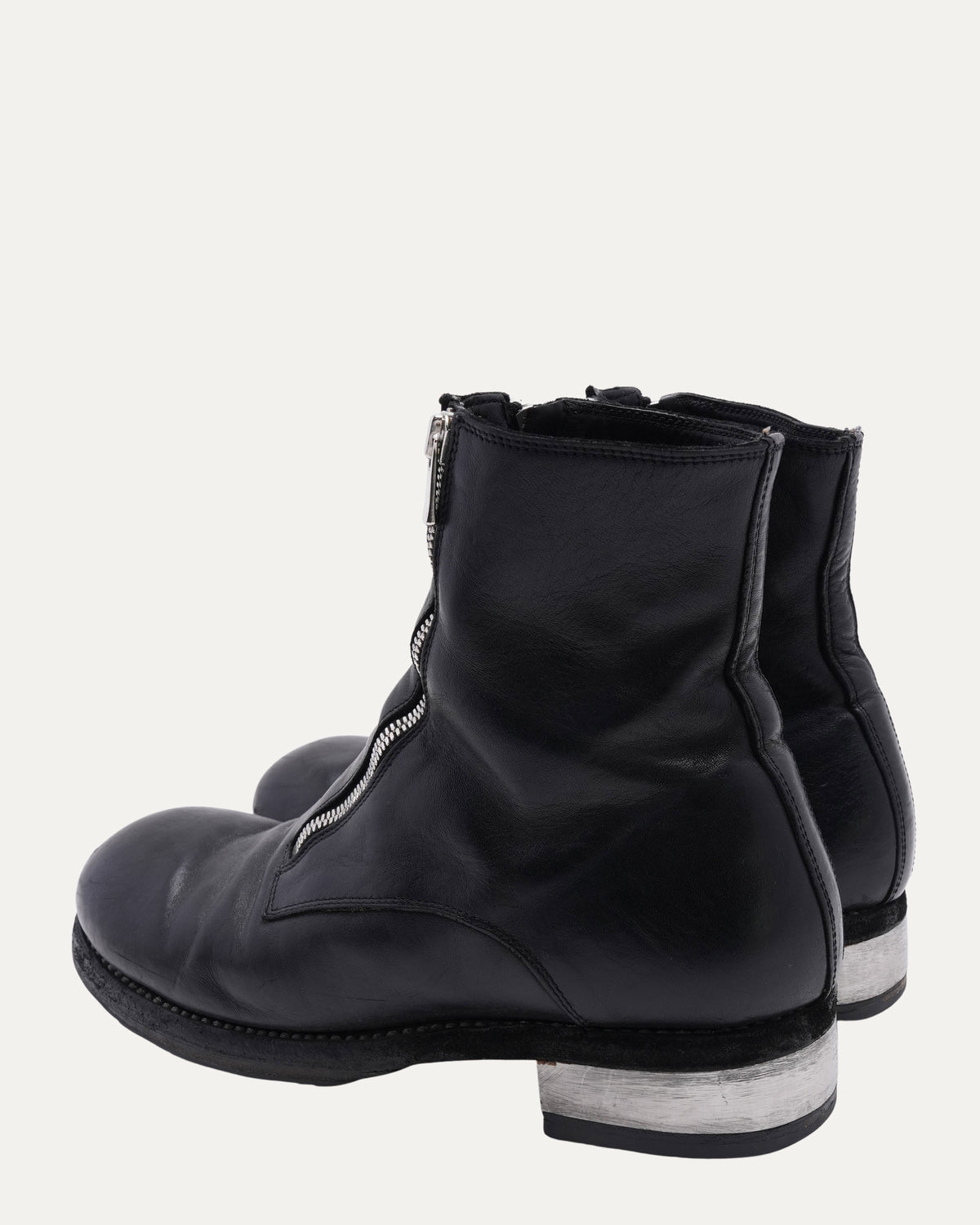GR07FZI Full Grain Leather Double Front Zip Boots