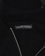 Spinal Cross Patch Cashmere Quarter Zip Hoodie