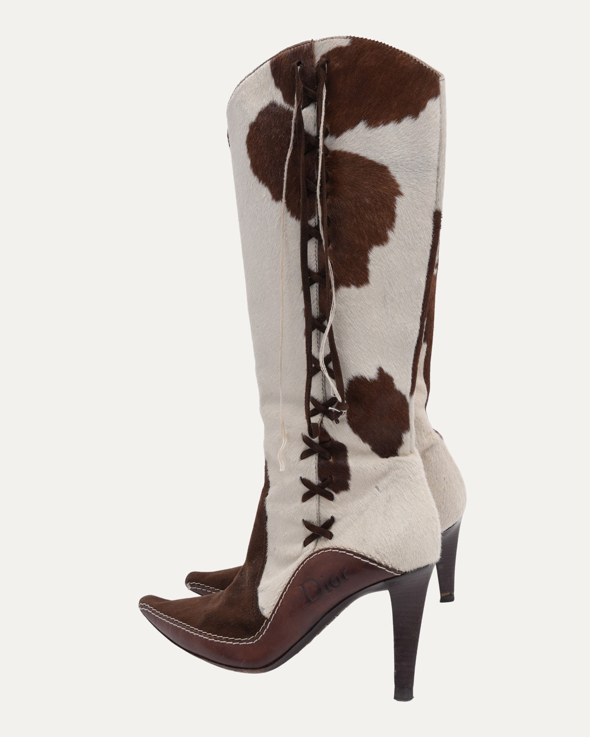 Galliano Era Pony Hair Boots
