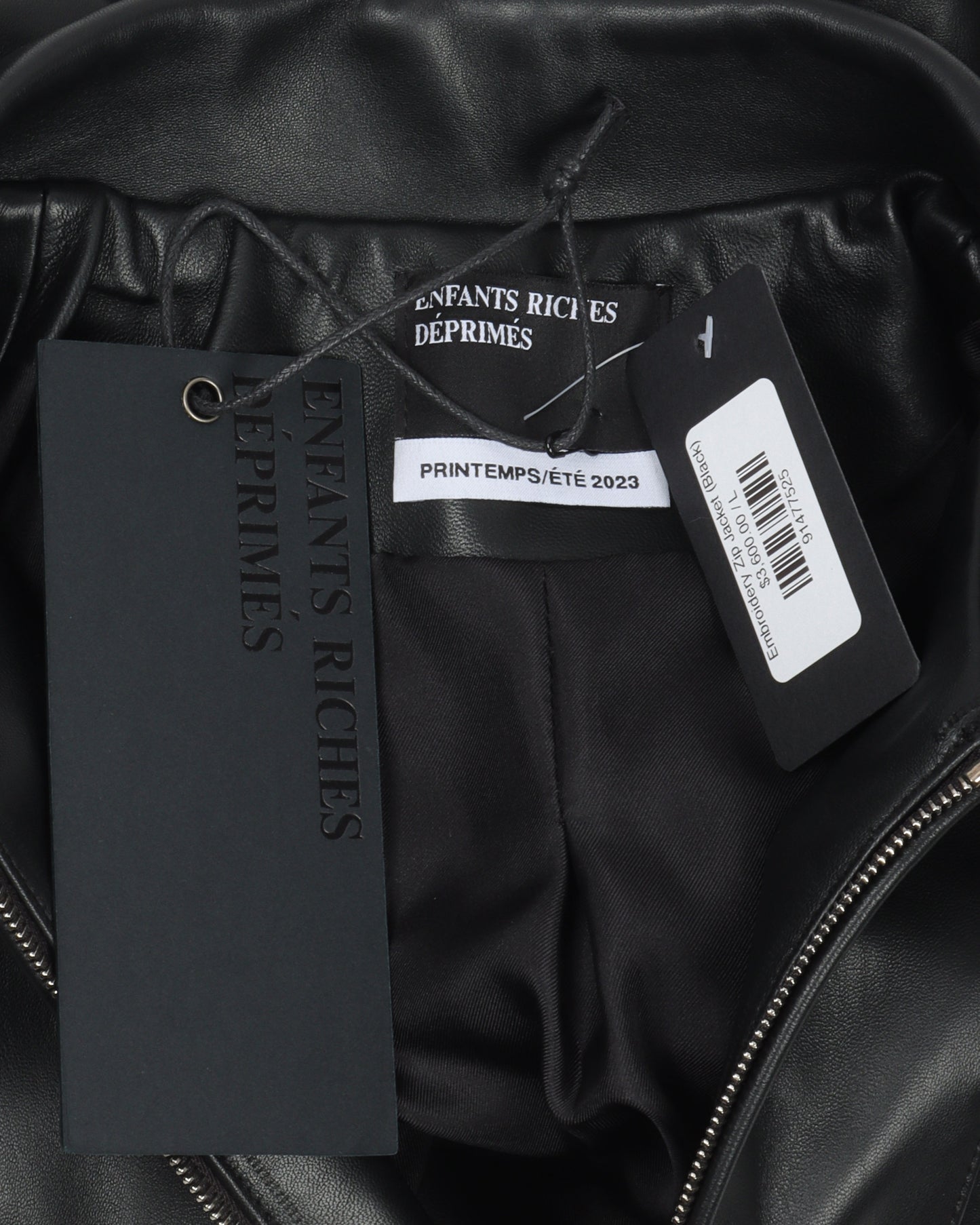 Embroidered Leather Jacket