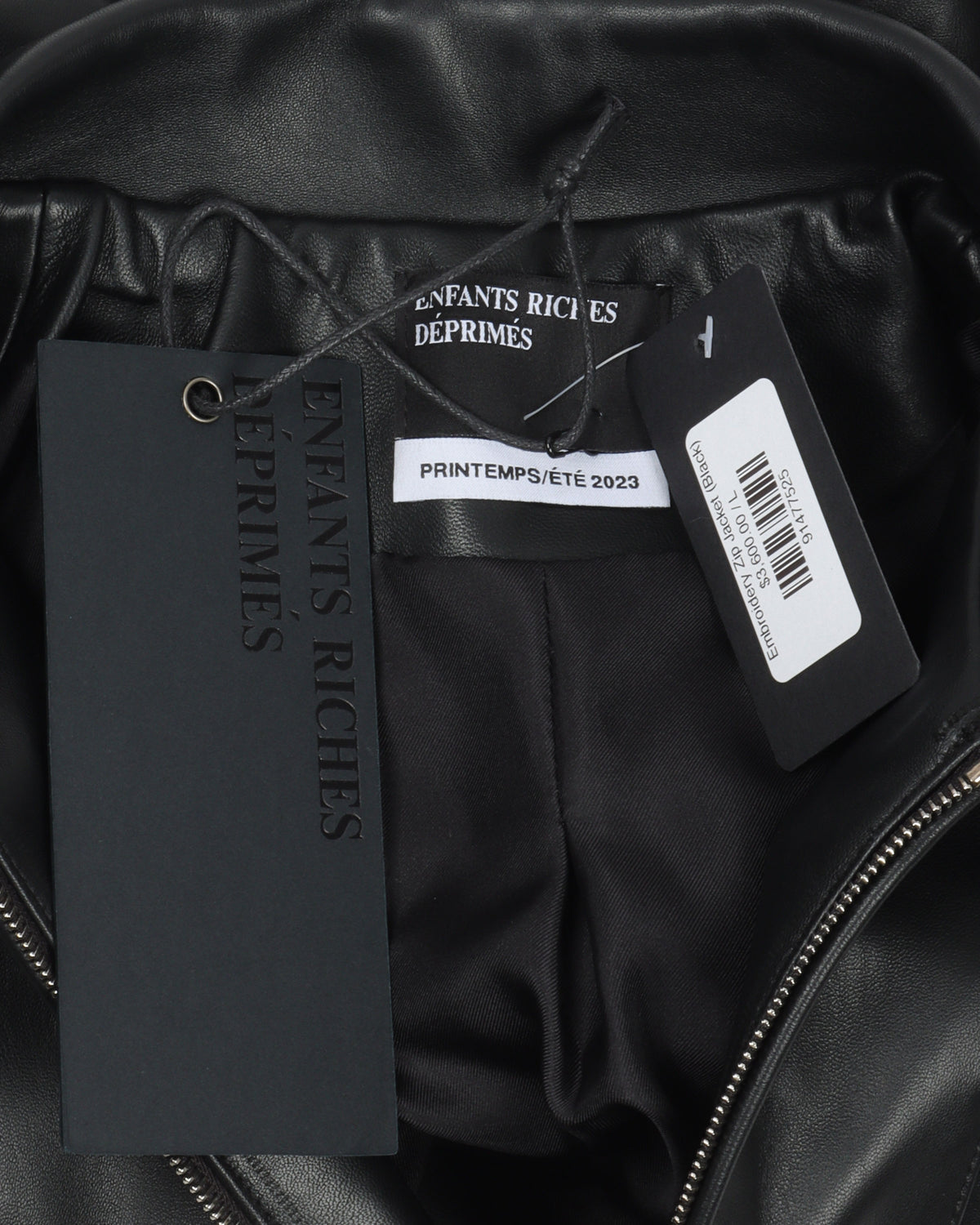Embroidered Leather Jacket
