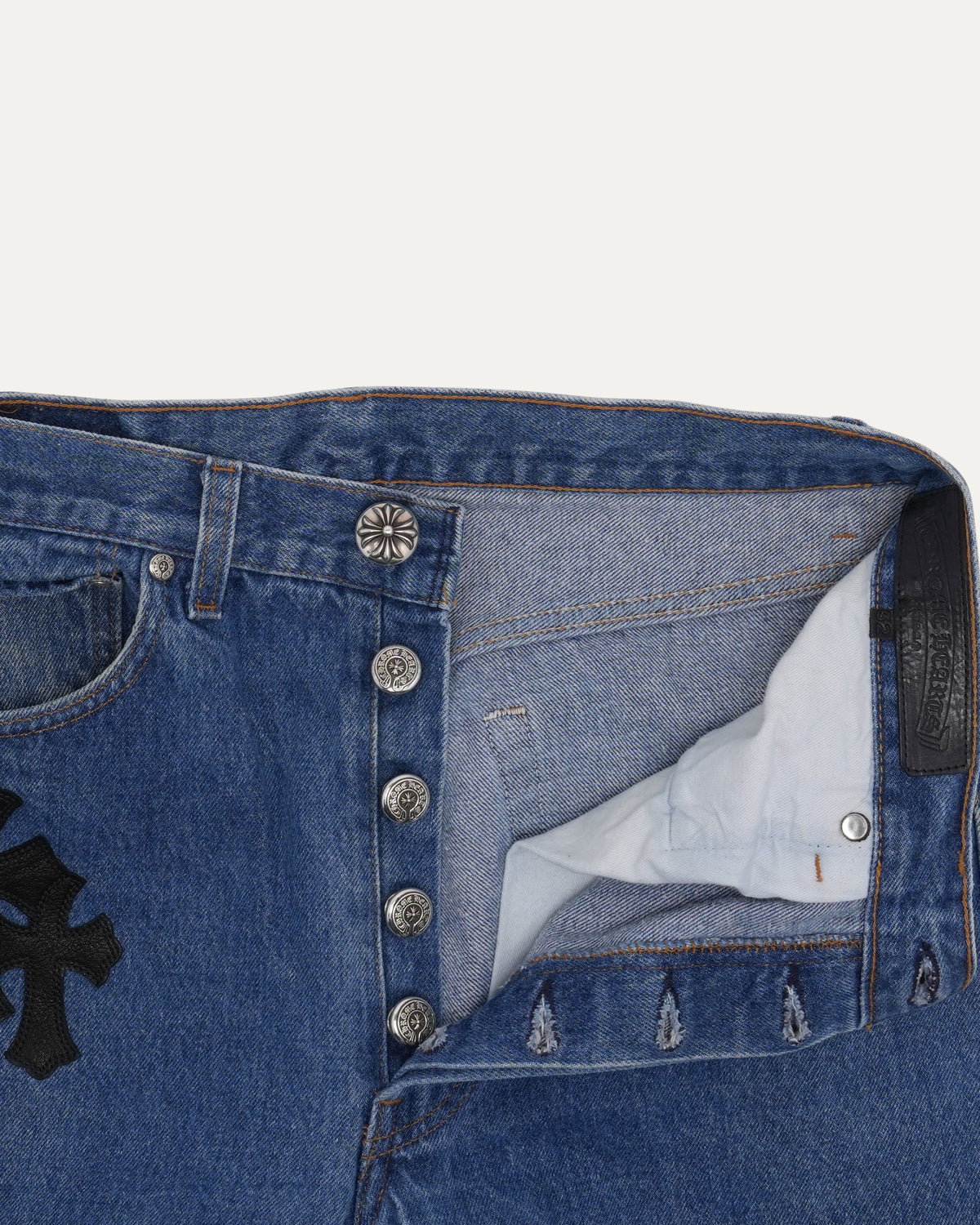 Levis 501 Cross Patch Jeans