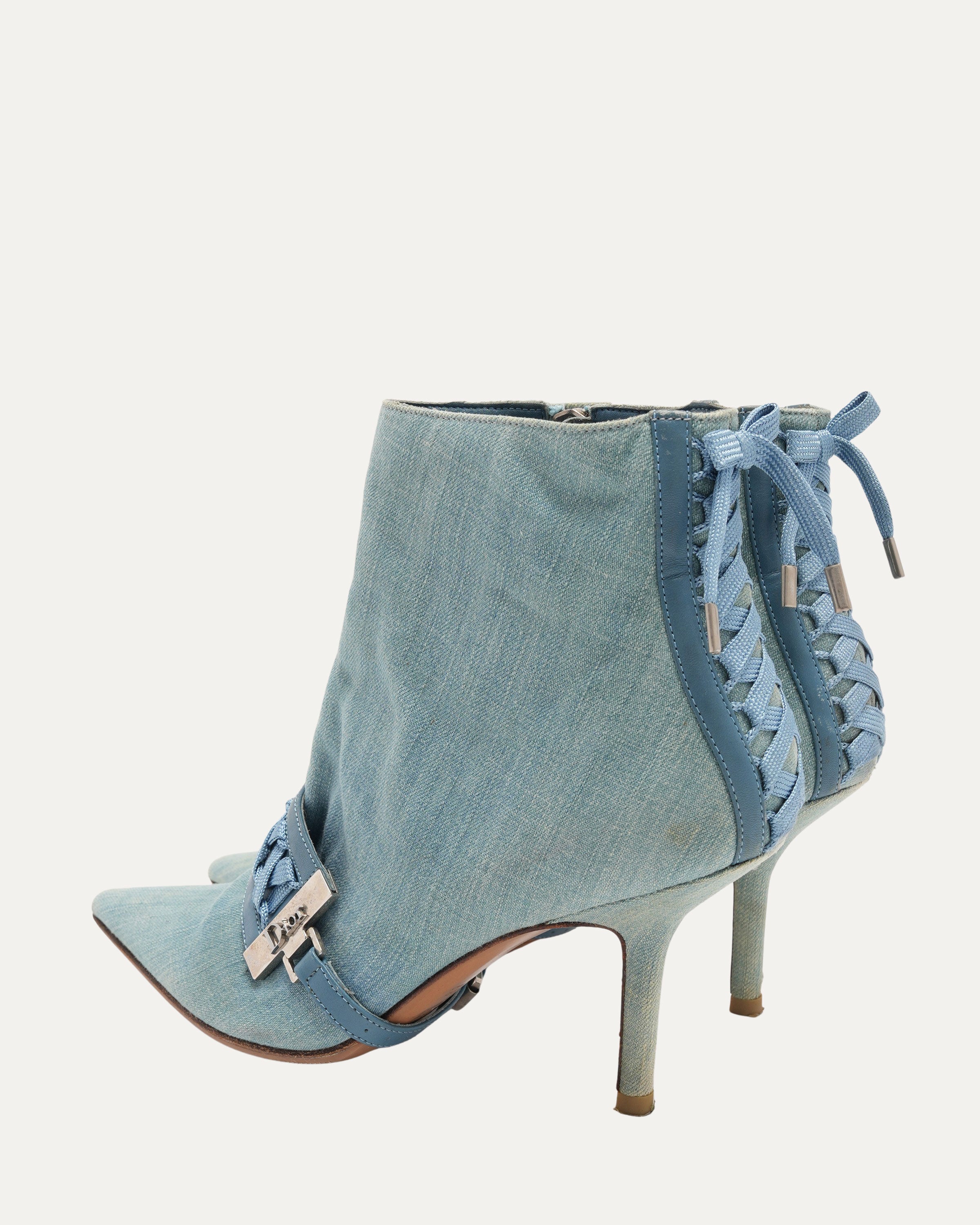 Galliano Era FW 2002 Denim Booties