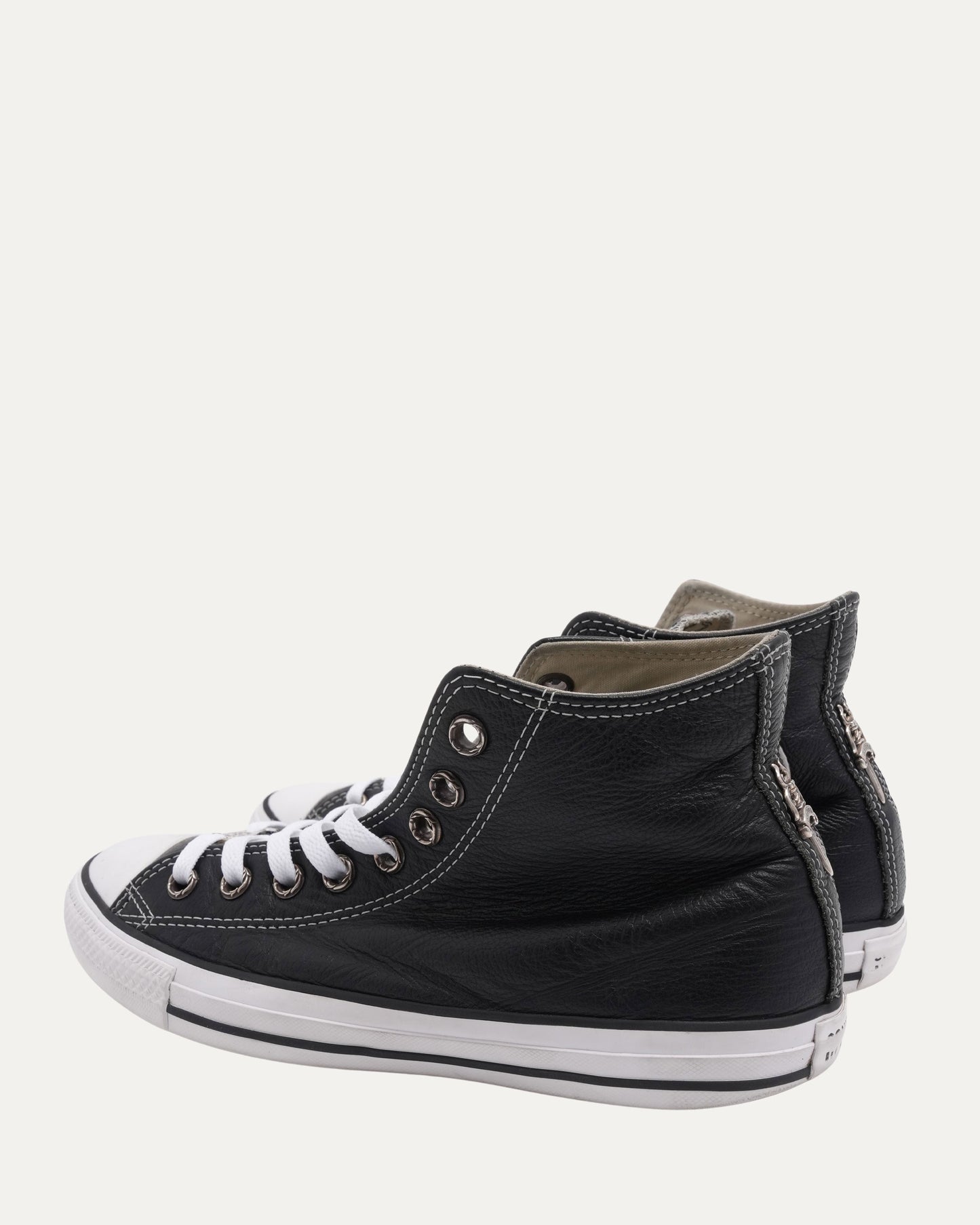 Dagger Embellished Cross Patch Leather Converse Chuck Taylor Sneakers