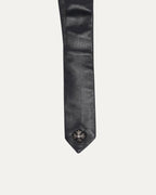 Plus Cross Embellished Leather Tie