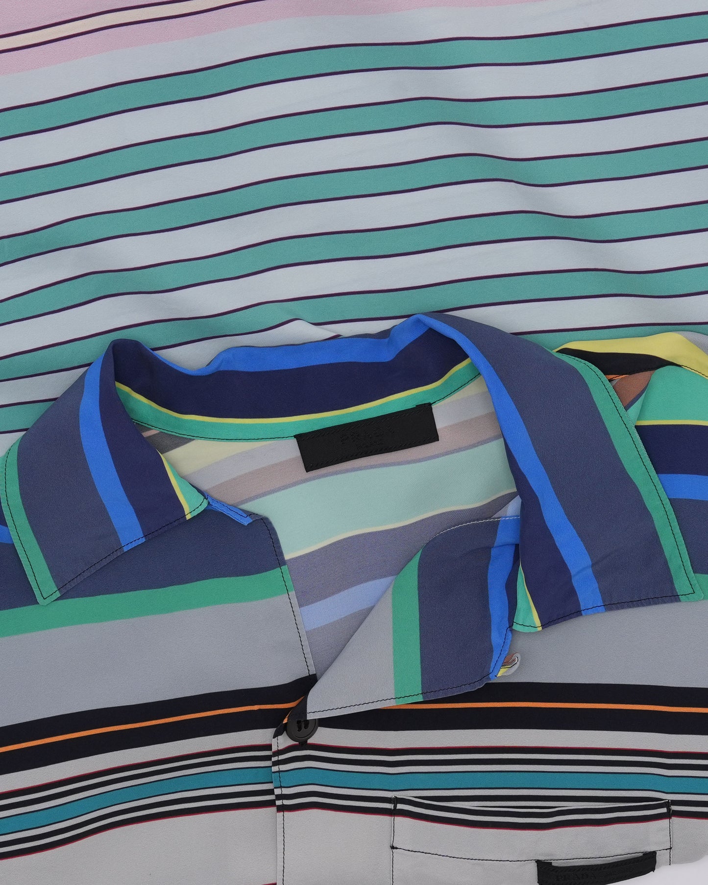 Camp Collar Striped Shirt