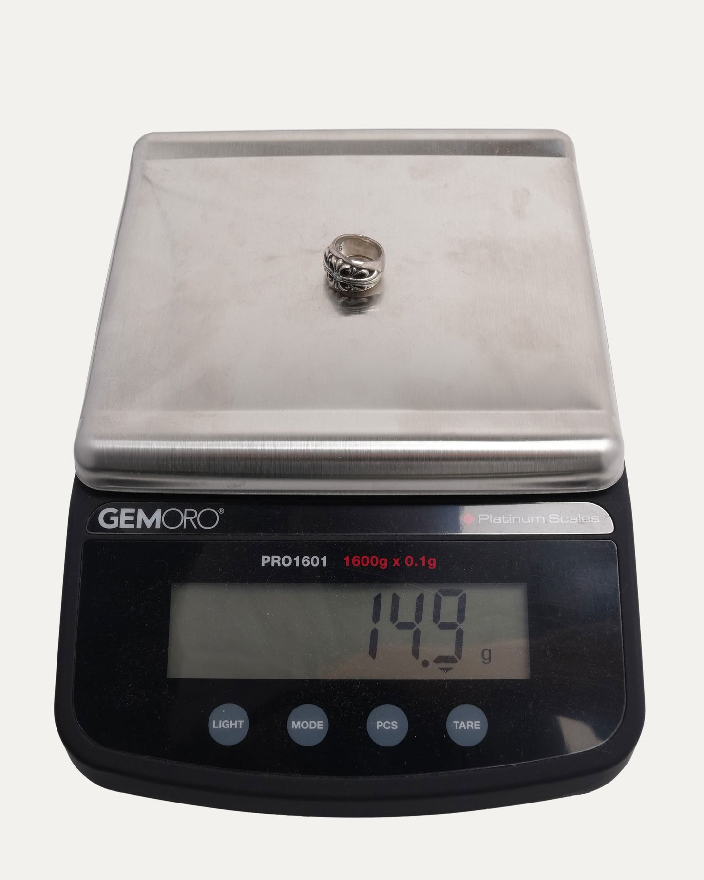 Diamond Floral Cross Ring