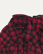 Cross Patch Flannel Dress