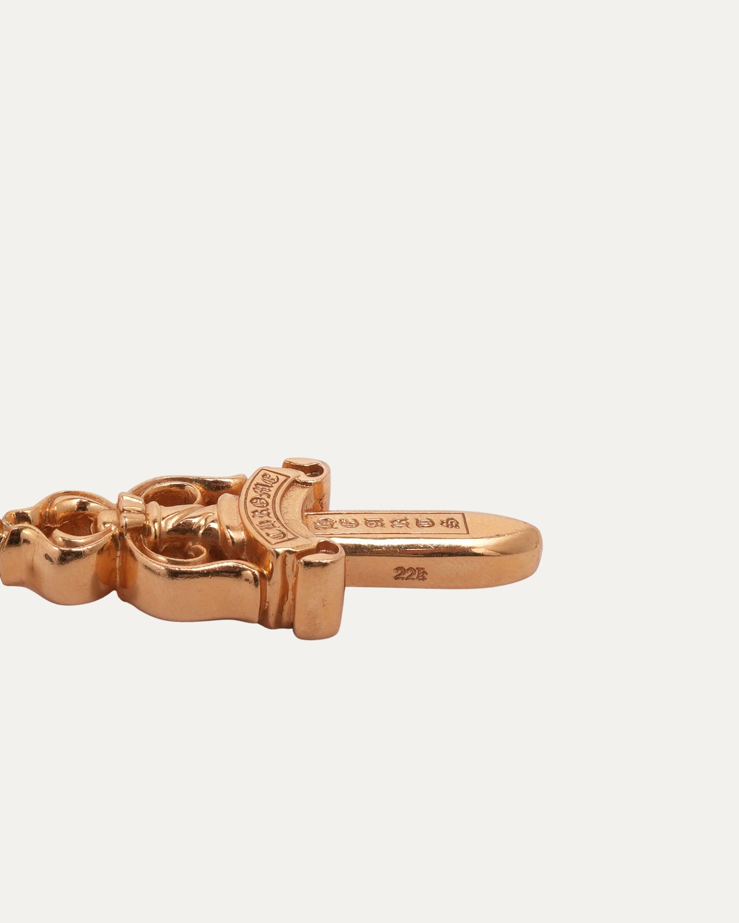 Large Gold Dagger Pendant