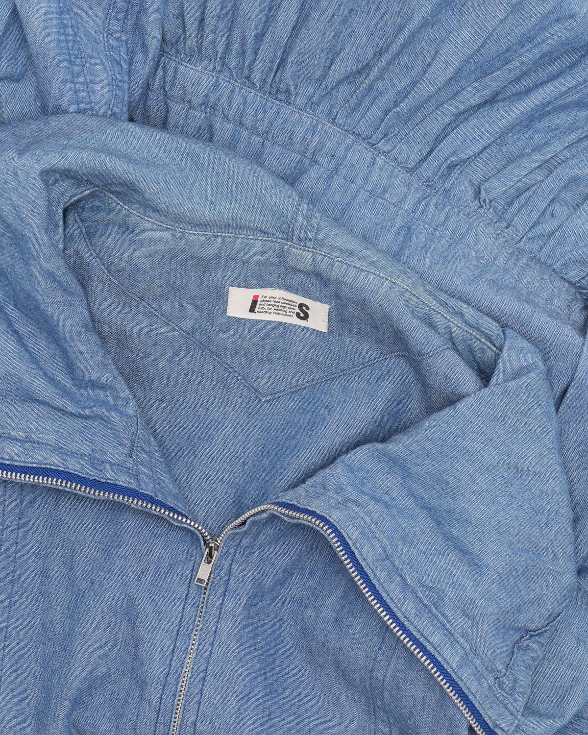 Tsumori Chisato Denim Hooded Anorak Dress
