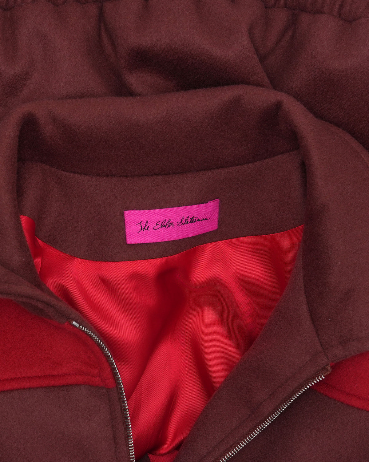 Cashmere Blend Colorblock Jacket