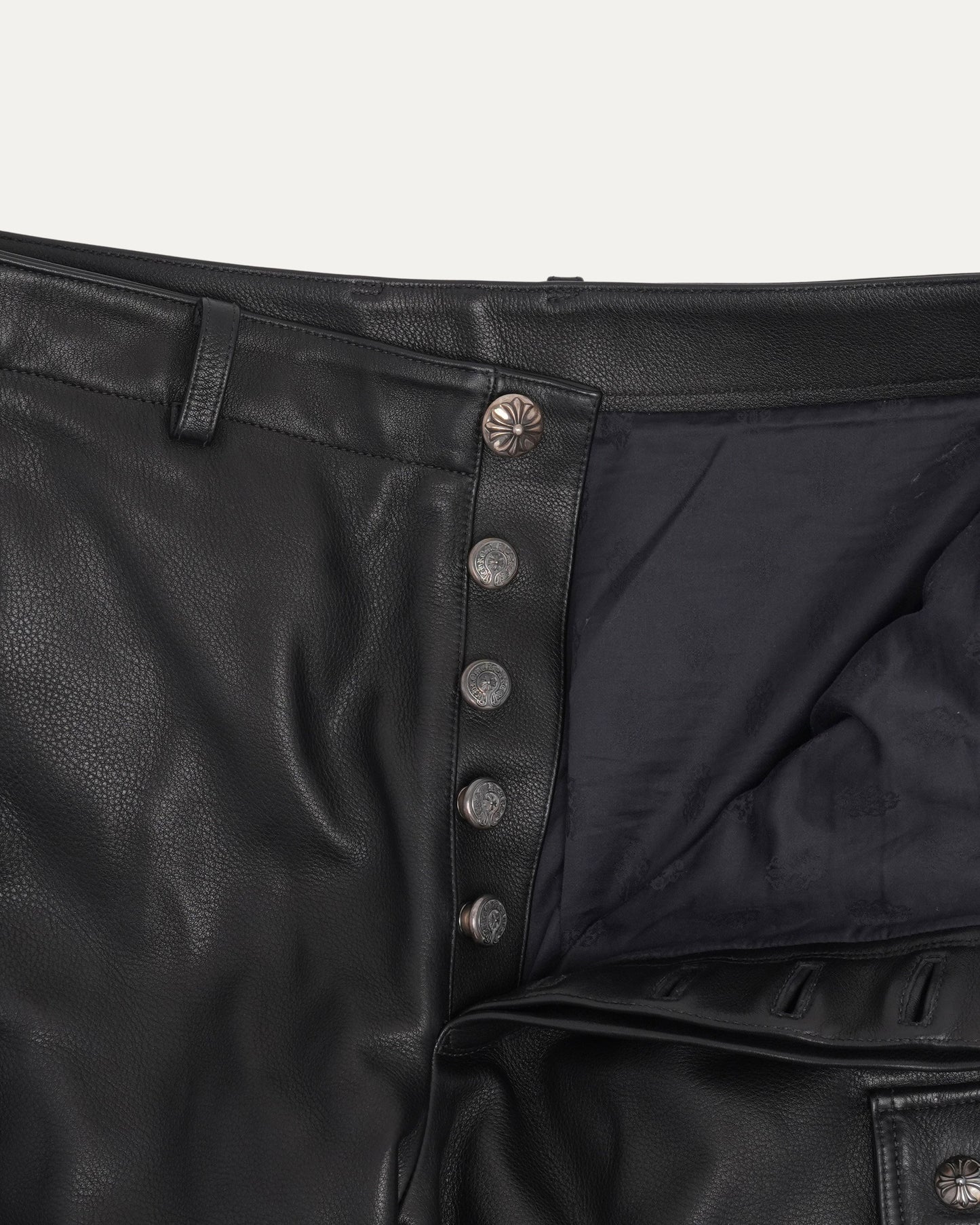 Leather Cargo Pants