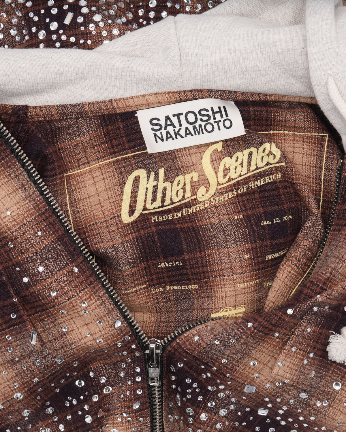 Other Scenes Shattered Glass Hooded Flannel