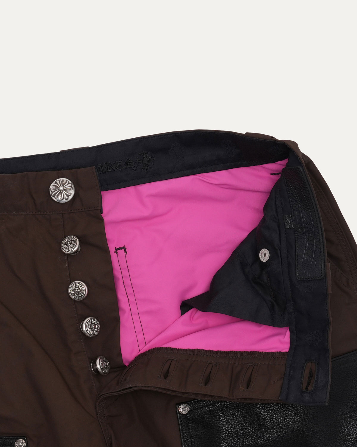 Nylon and Leather Double Knee Carpenter Pants