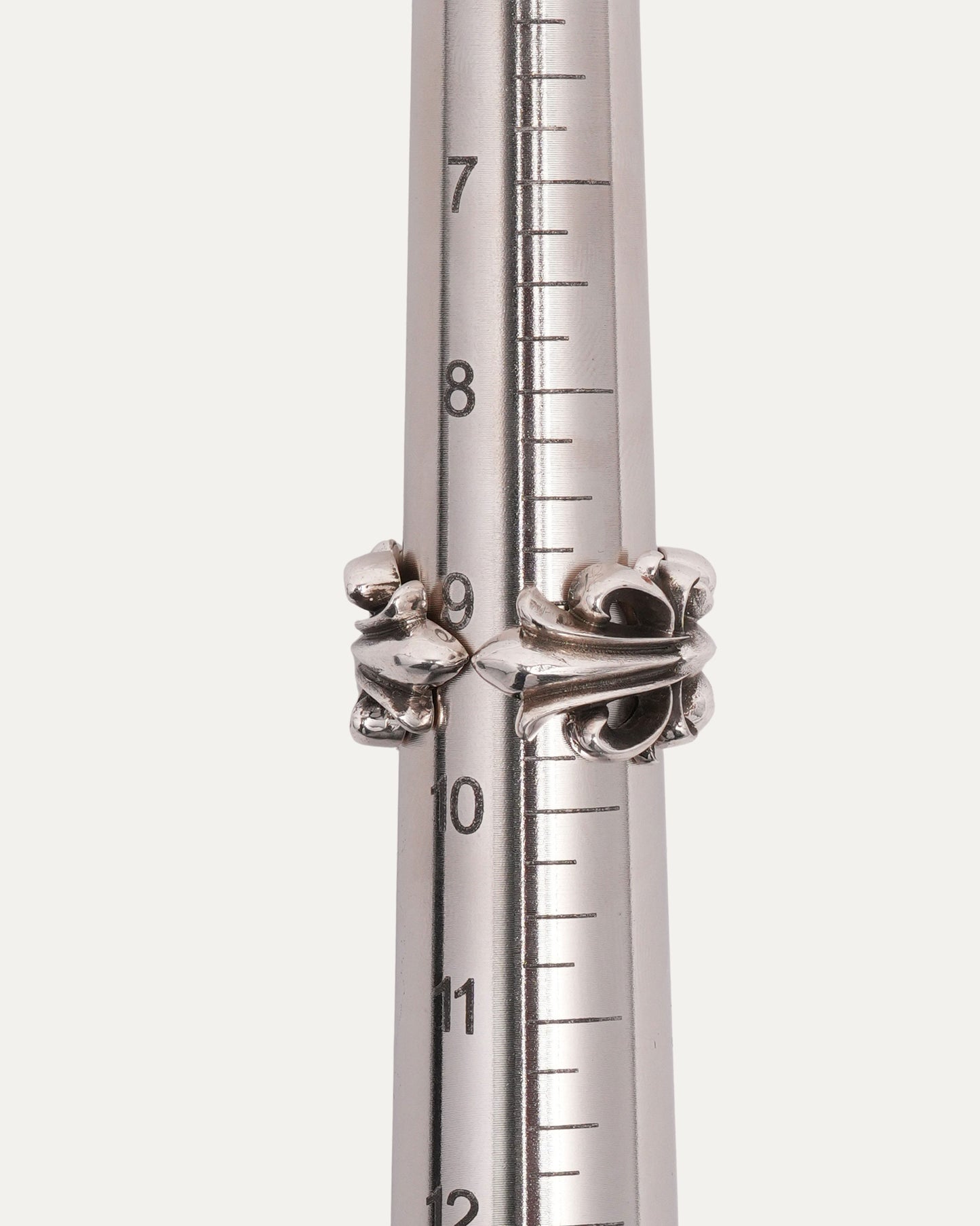 Double Floral Cross Ring