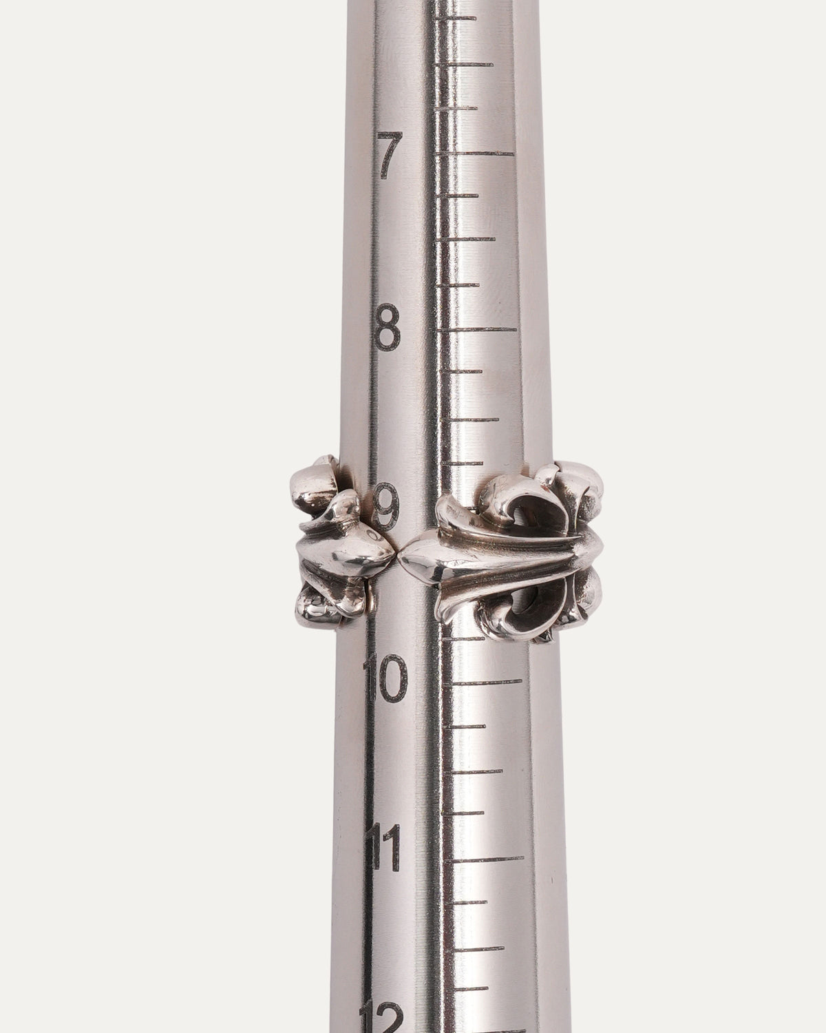 Double Floral Cross Ring