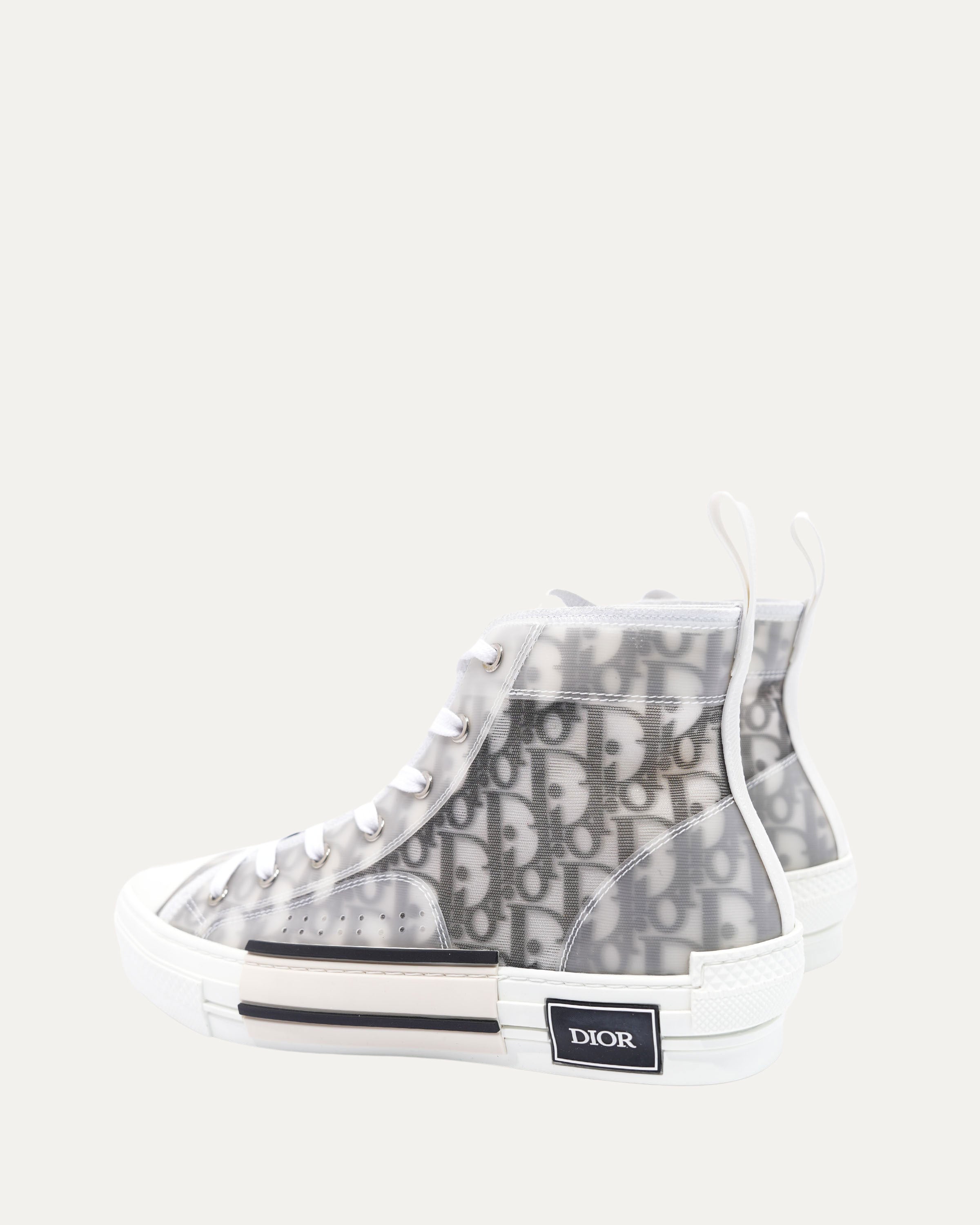 B23 Oblique Monogram High Top Sneakers