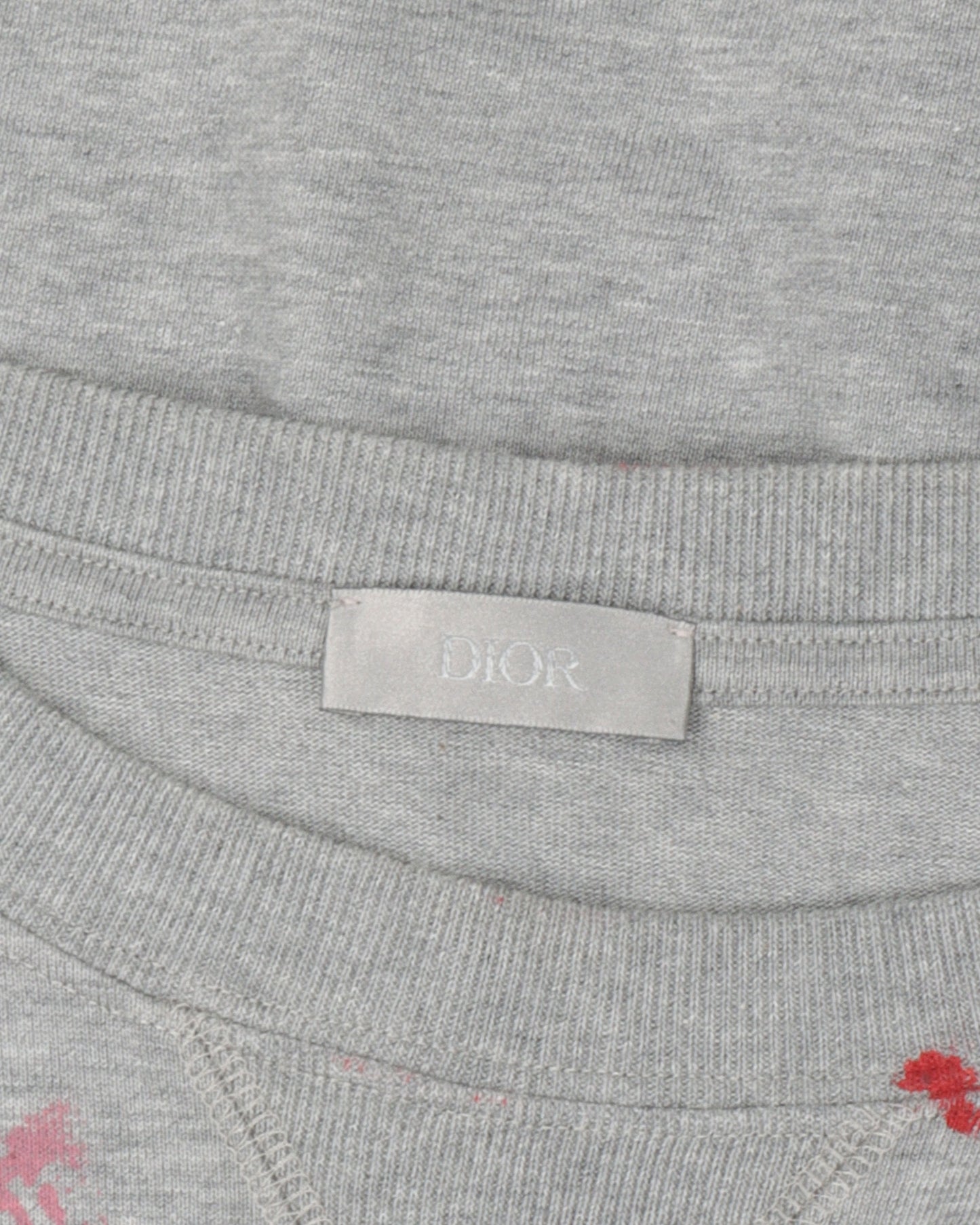 Embroidered Paint Splatter T-Shirt