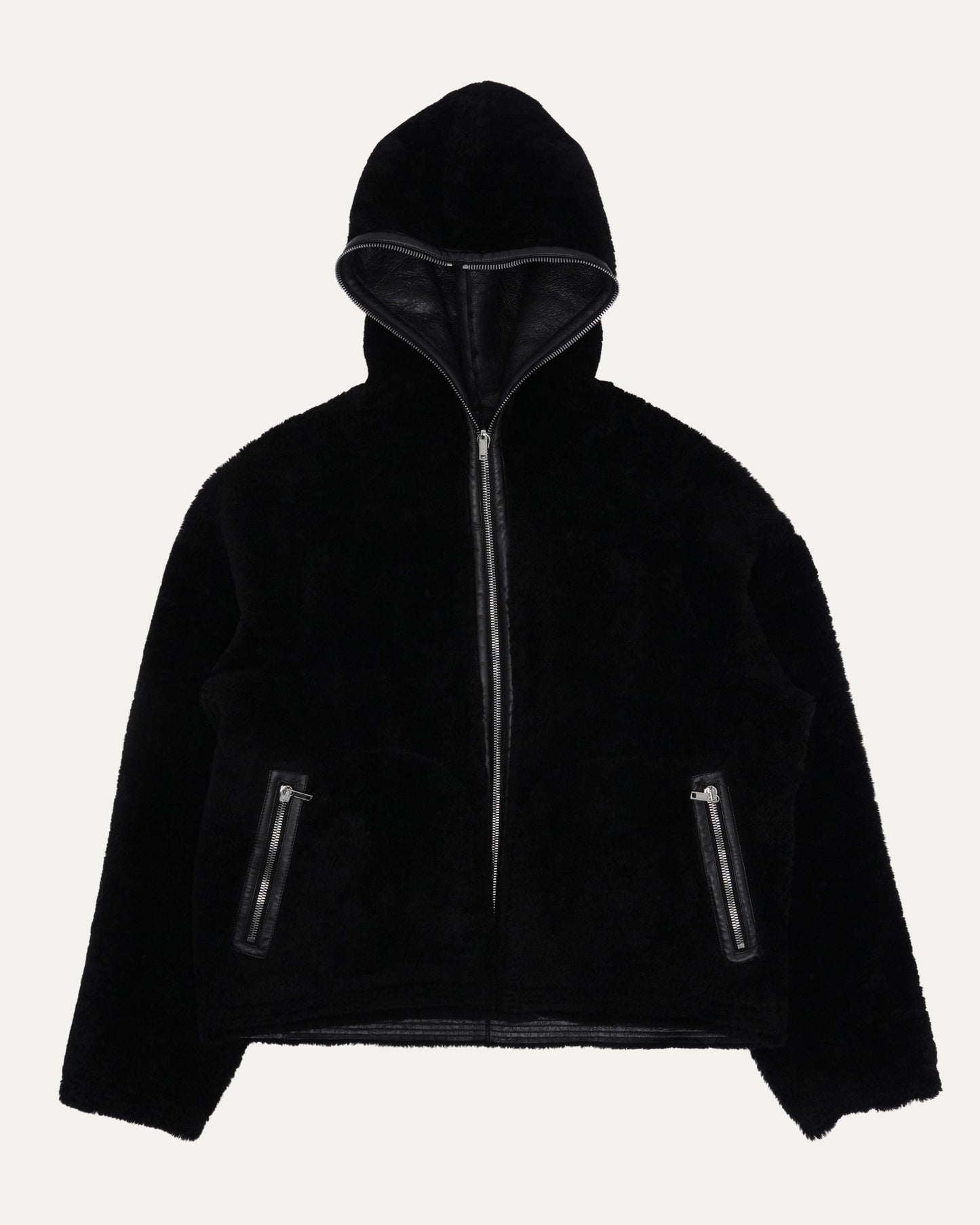 FW23 Luxor Reversible Shearling Hooded Jacket