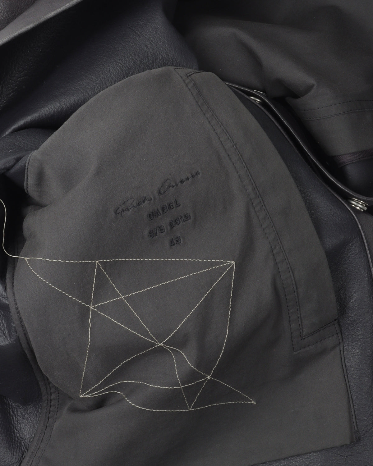 SS19 BABEL Flap Pocket Leather Shirt Jacket