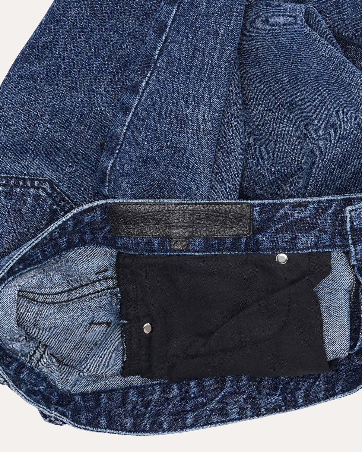 Turbo Diesel Cross Patch Jean Shorts