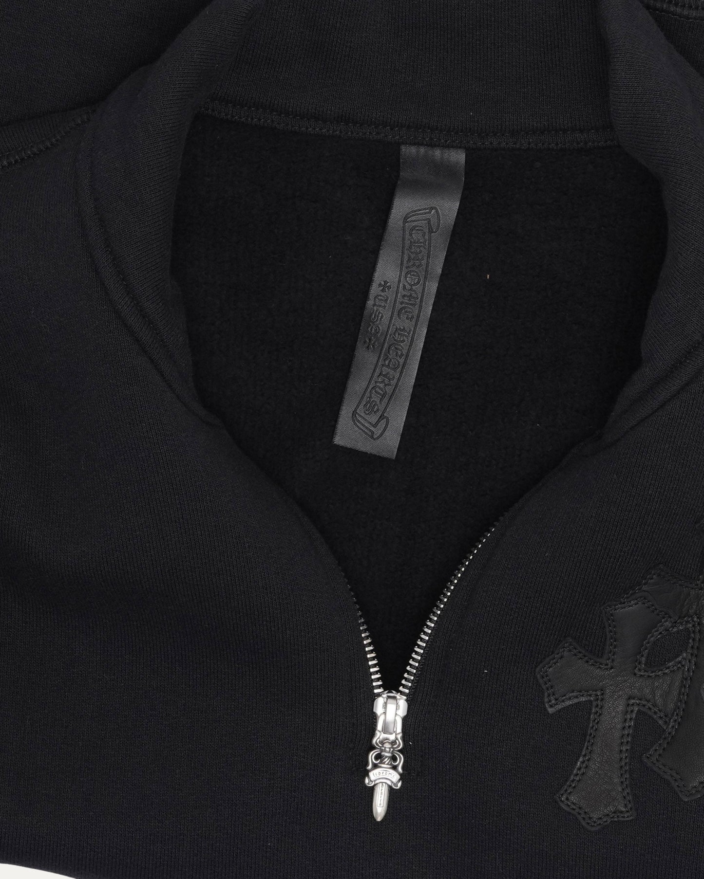 Paper Jam Cemetery Cross Patch Quarter Zip Sweatshirt