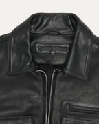 Leather Blouson Jacket