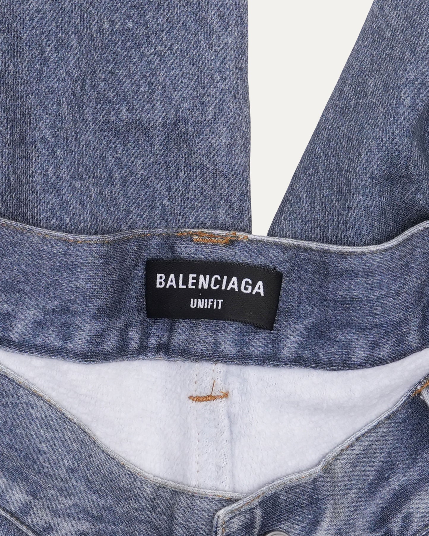 Trompe L'oeil Cotton-Molleton Trousers