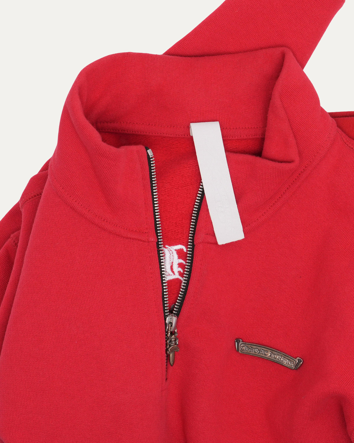 Sailin On Embroidered Triple Cross Quarter Zip Sweatshirt