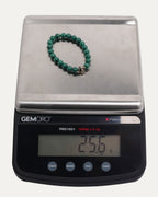 6mm Malachite Plus Cross Bead Bracelet