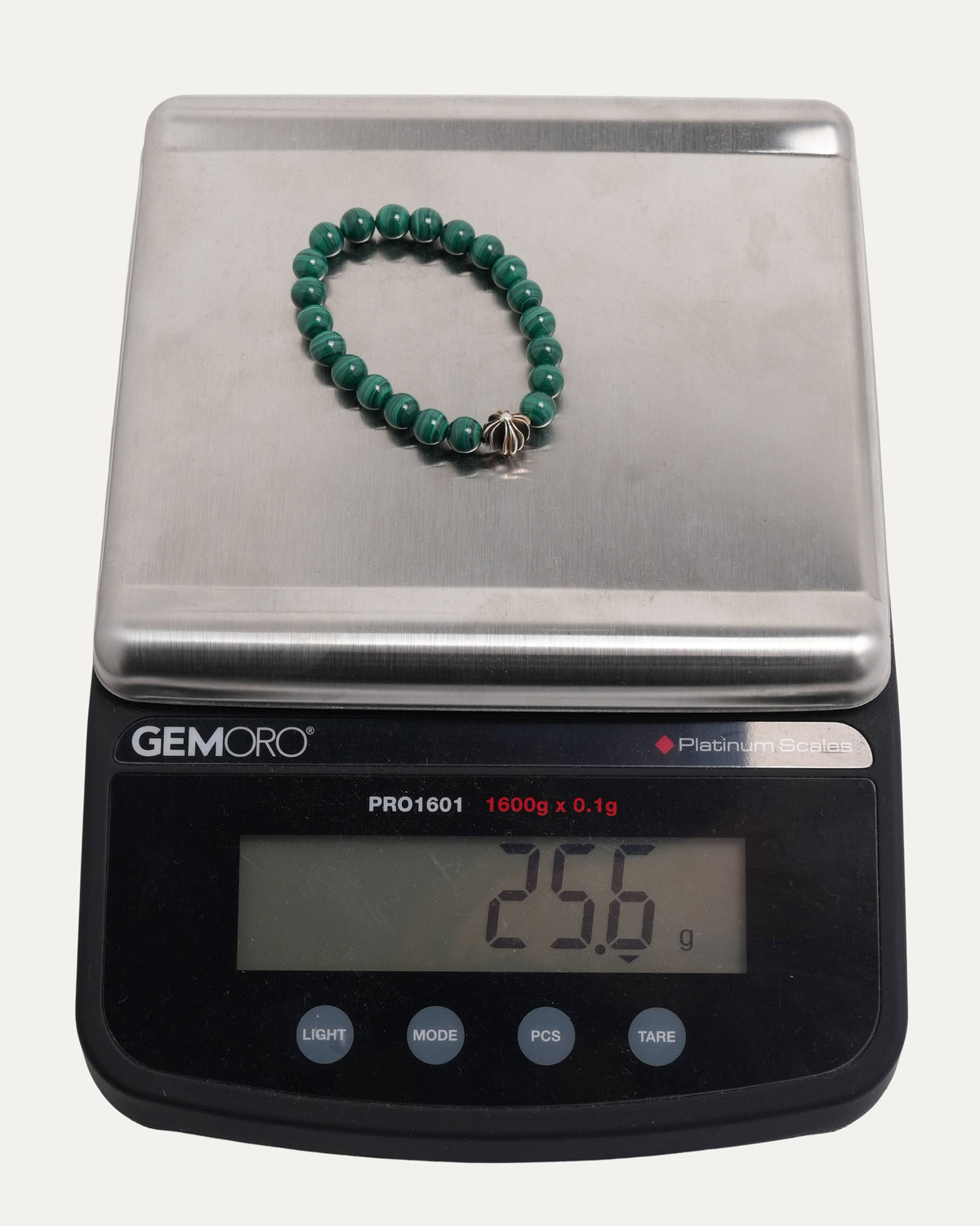 6mm Malachite Plus Cross Bead Bracelet