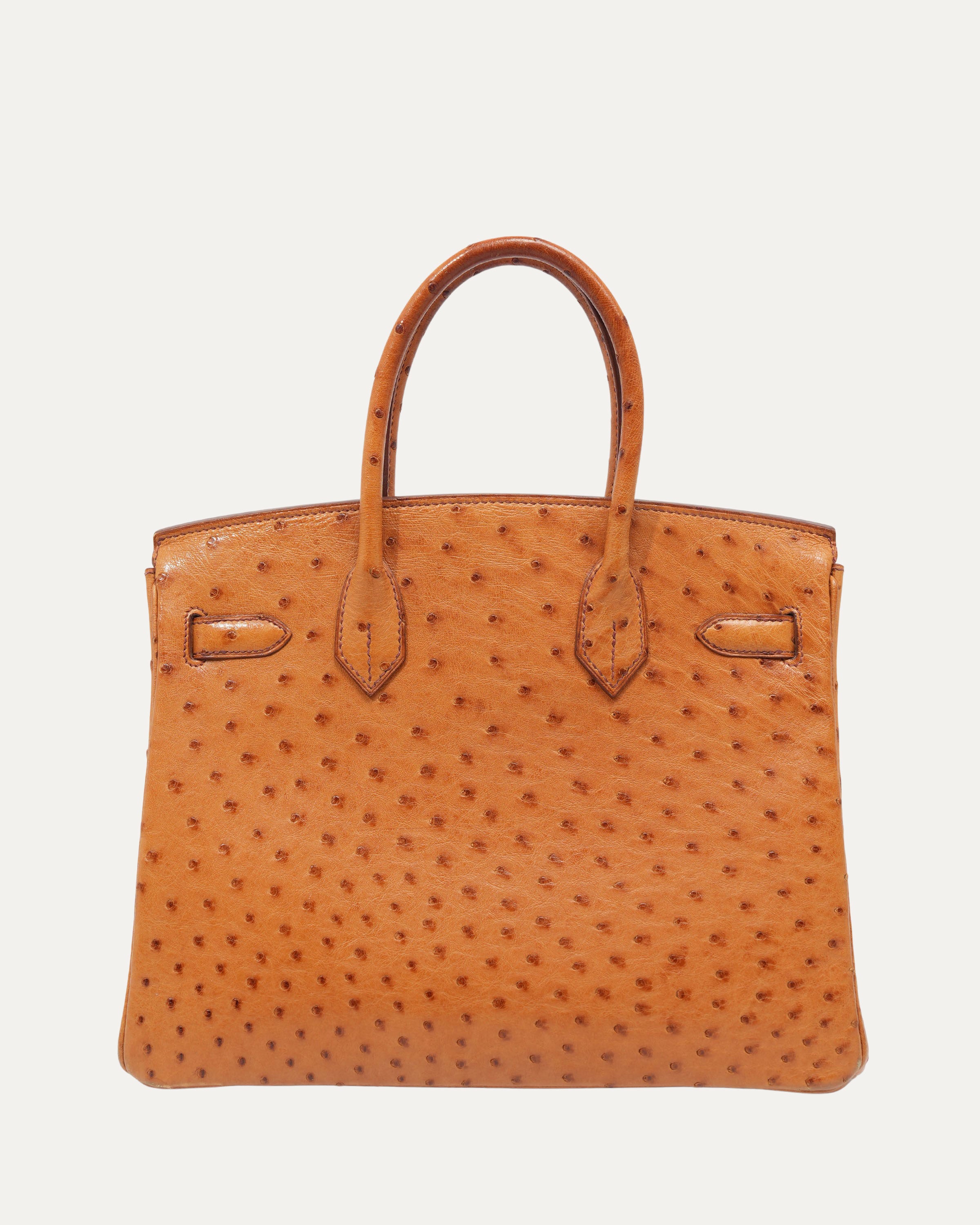 Cognac Ostrich Birkin 30