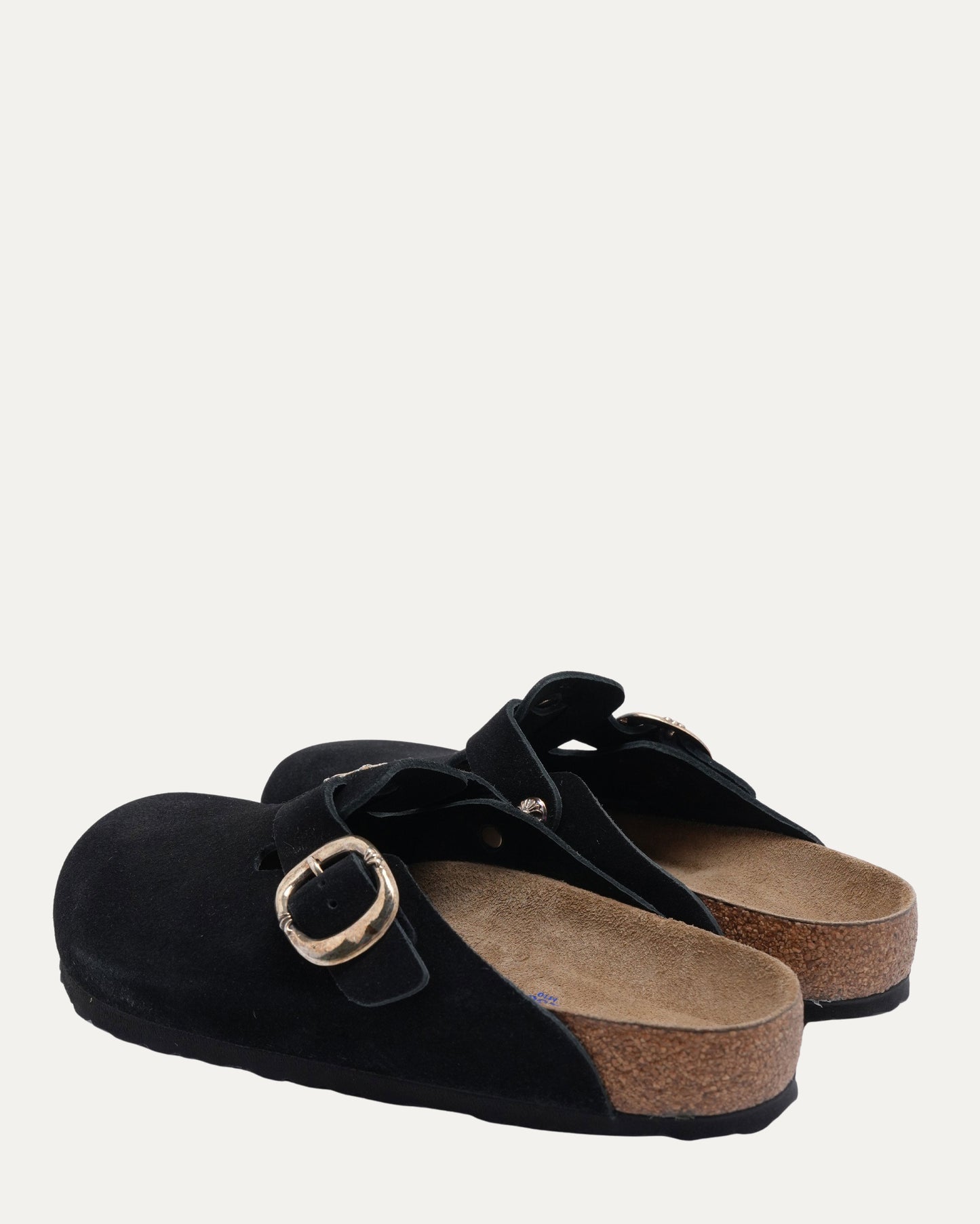 Dagger Embellished Birkenstock Boston Suede Mule