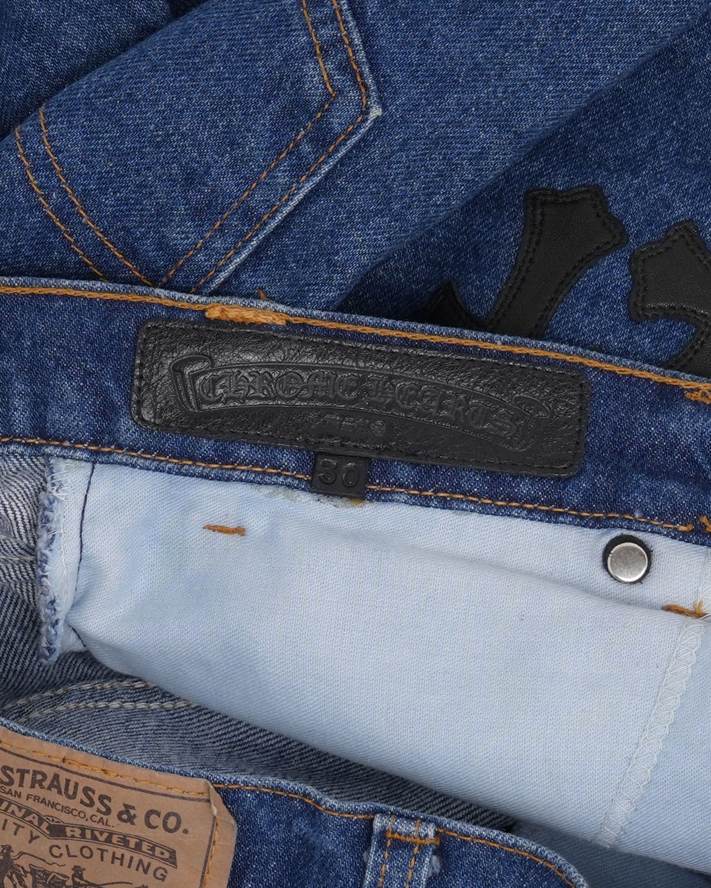 Levi's Orange Tab 517 Cross Patch Jeans