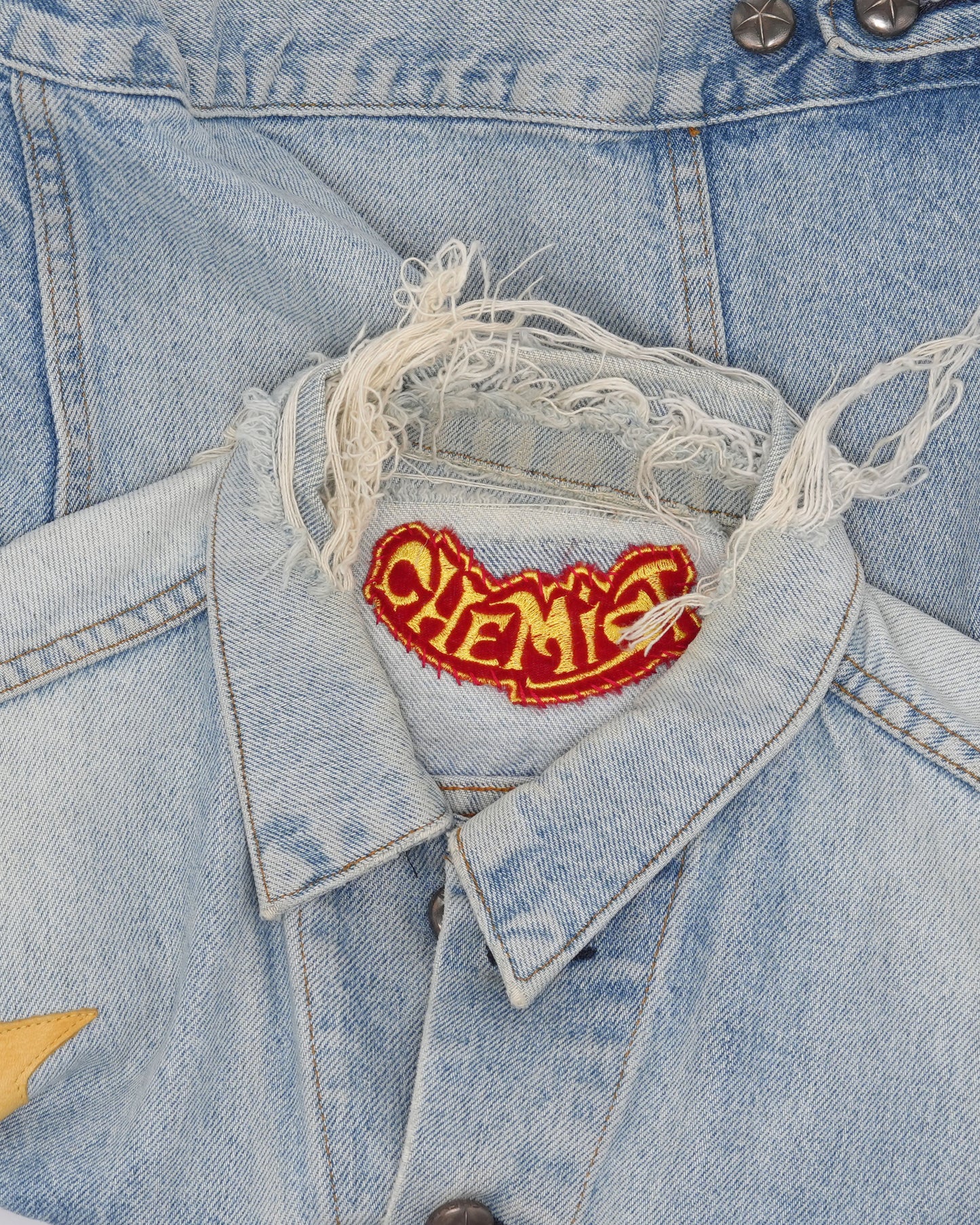 Star Patch Denim Trucker Jacket