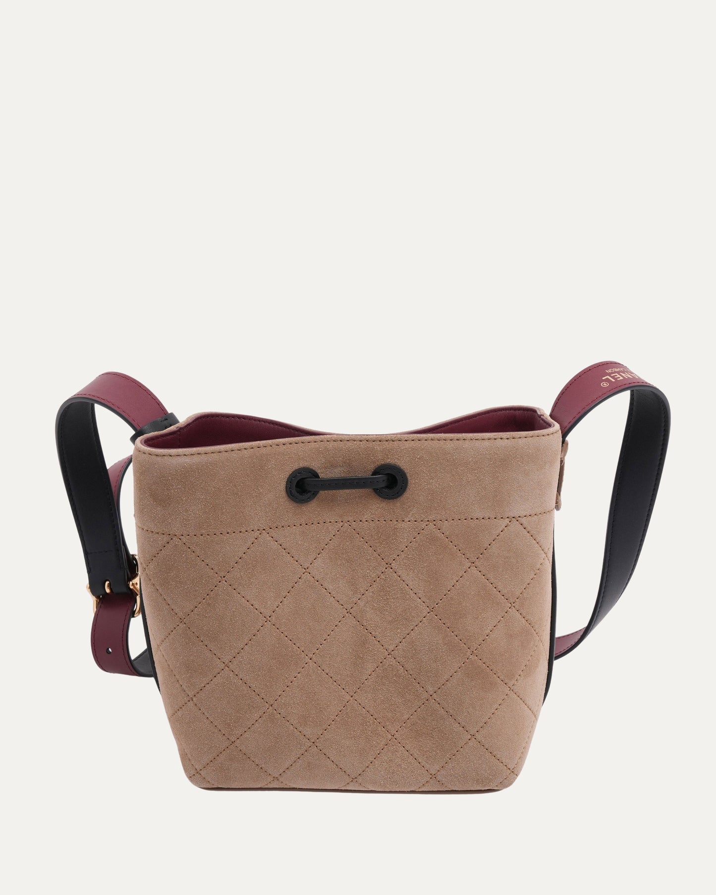 Quilted Suede Bucket Bag