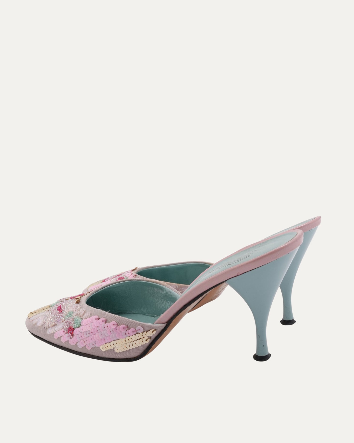 SS 2000 Pink Sequin Heels