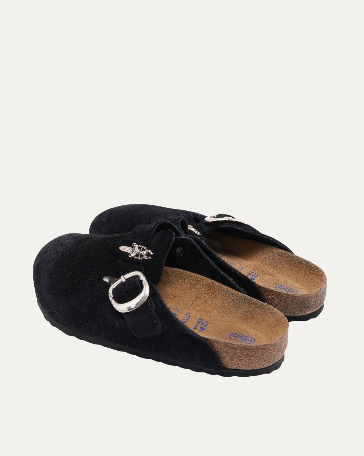 Dagger Embellished Birkenstock Boston Suede Mule