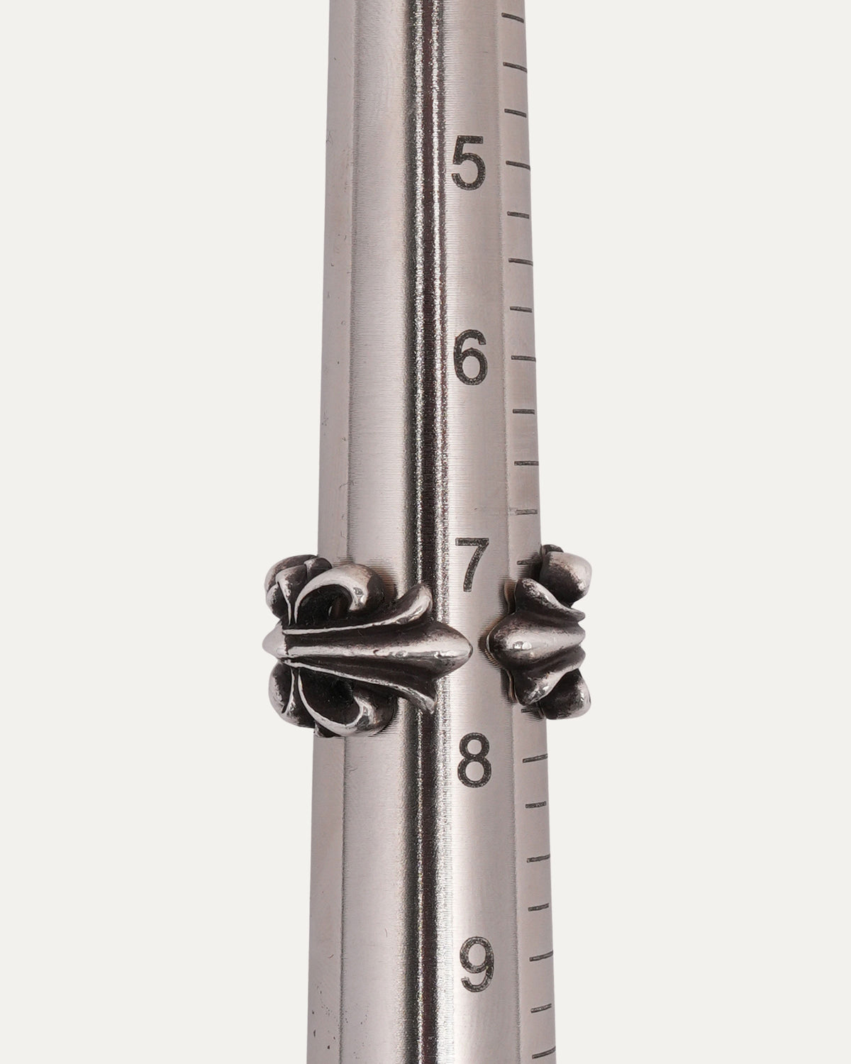 Double Floral Cross Ring