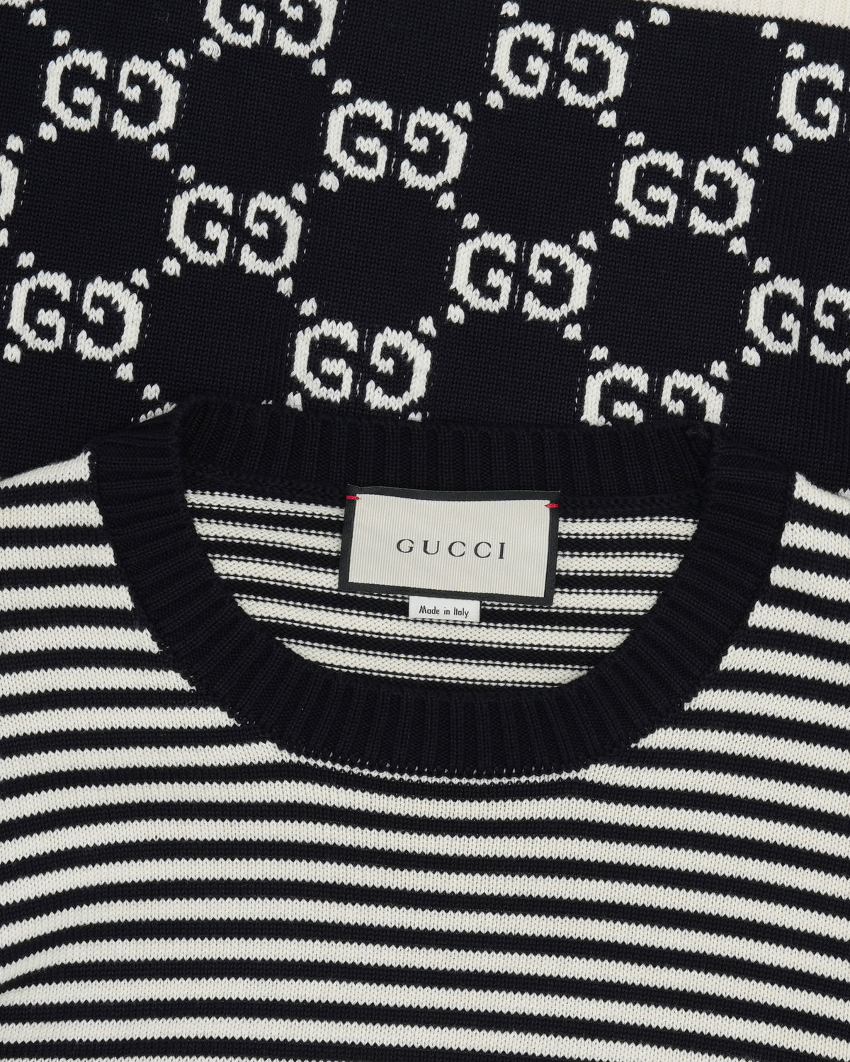 Striped Monogram Sweater