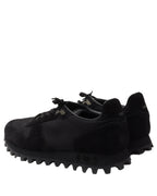 Suede & Mesh Trainer Sneakers