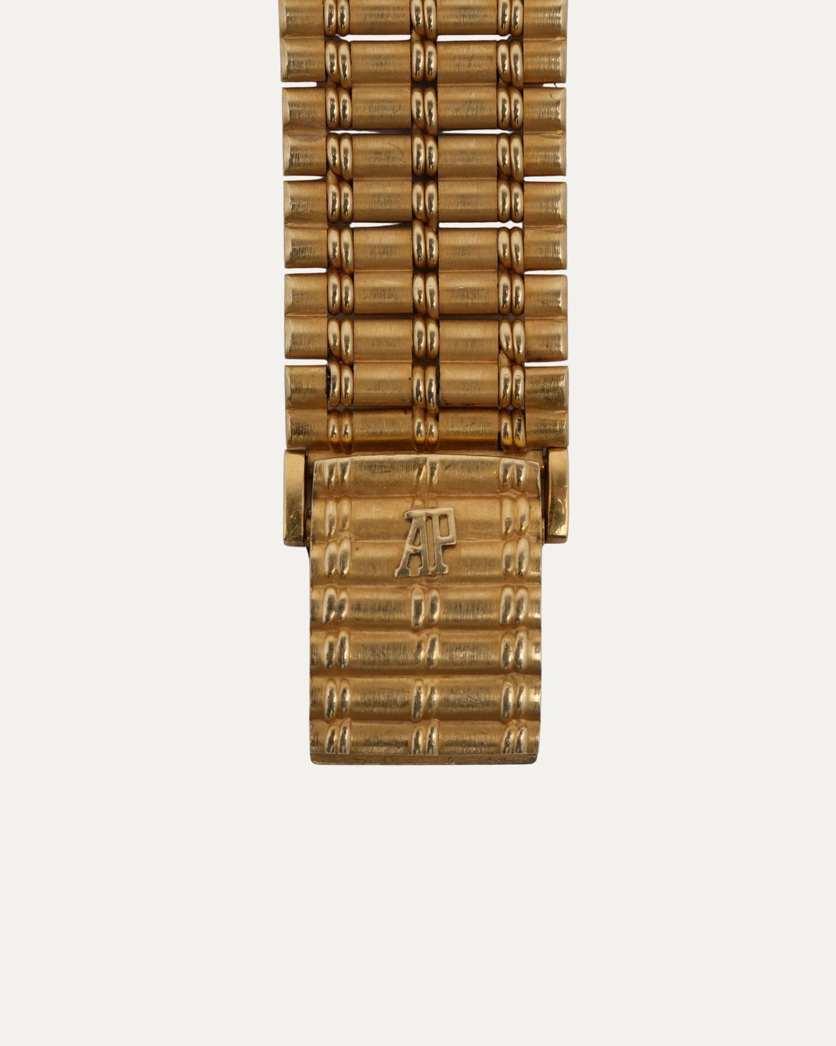 18k Gold Diamond Face Bamboo Watch