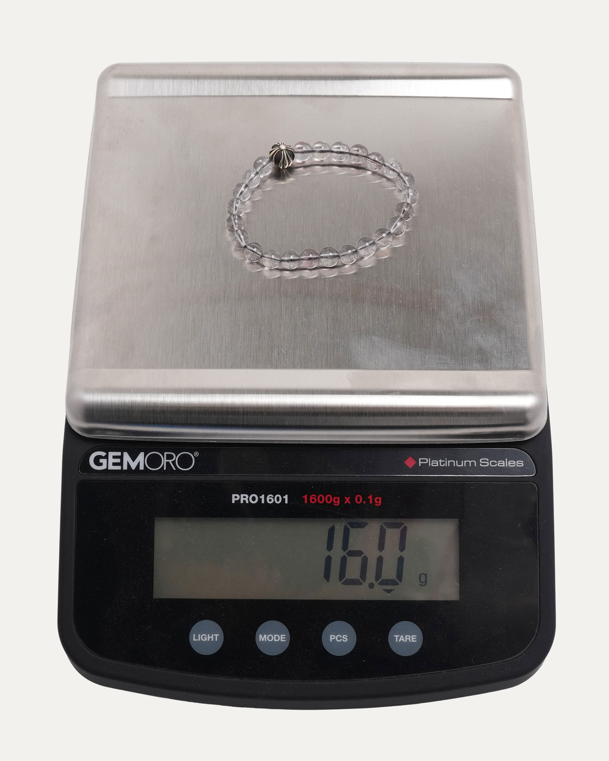 6mm Rutilated Quartz Plus Ball Bead Bracelet