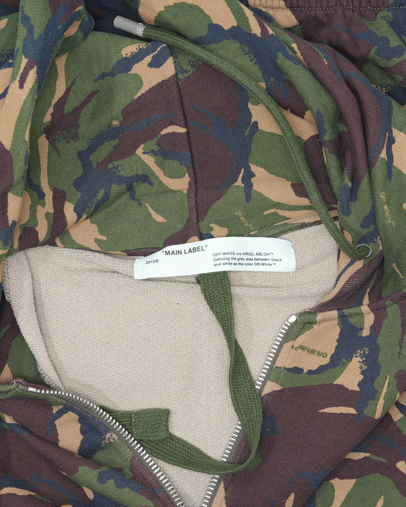 Camouflage Zip-Up Hoodie