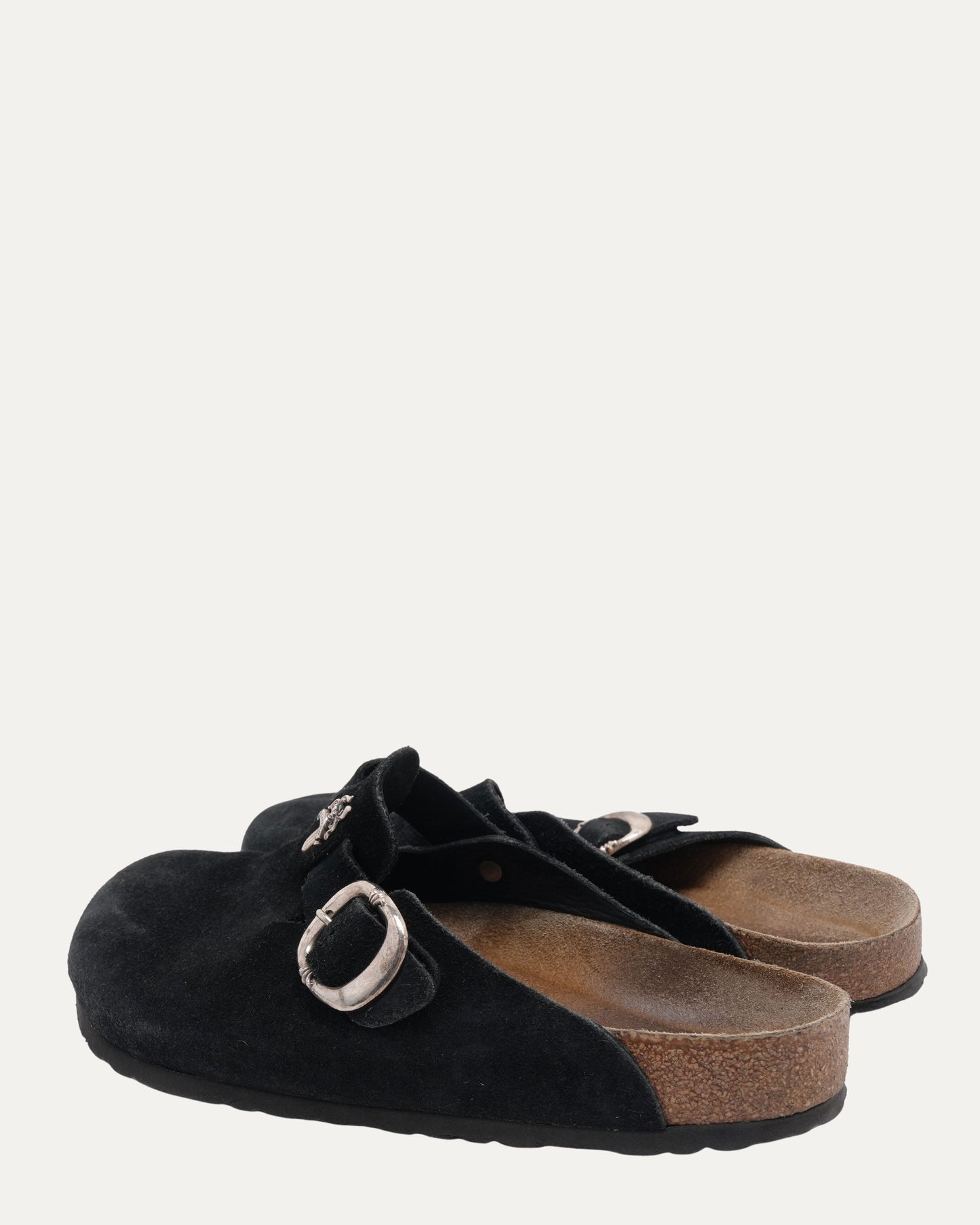 Dagger Embellished Birkenstock Boston Suede Mule