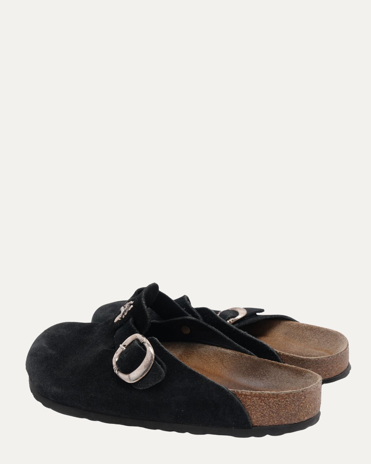 Dagger Embellished Birkenstock Boston Suede Mule