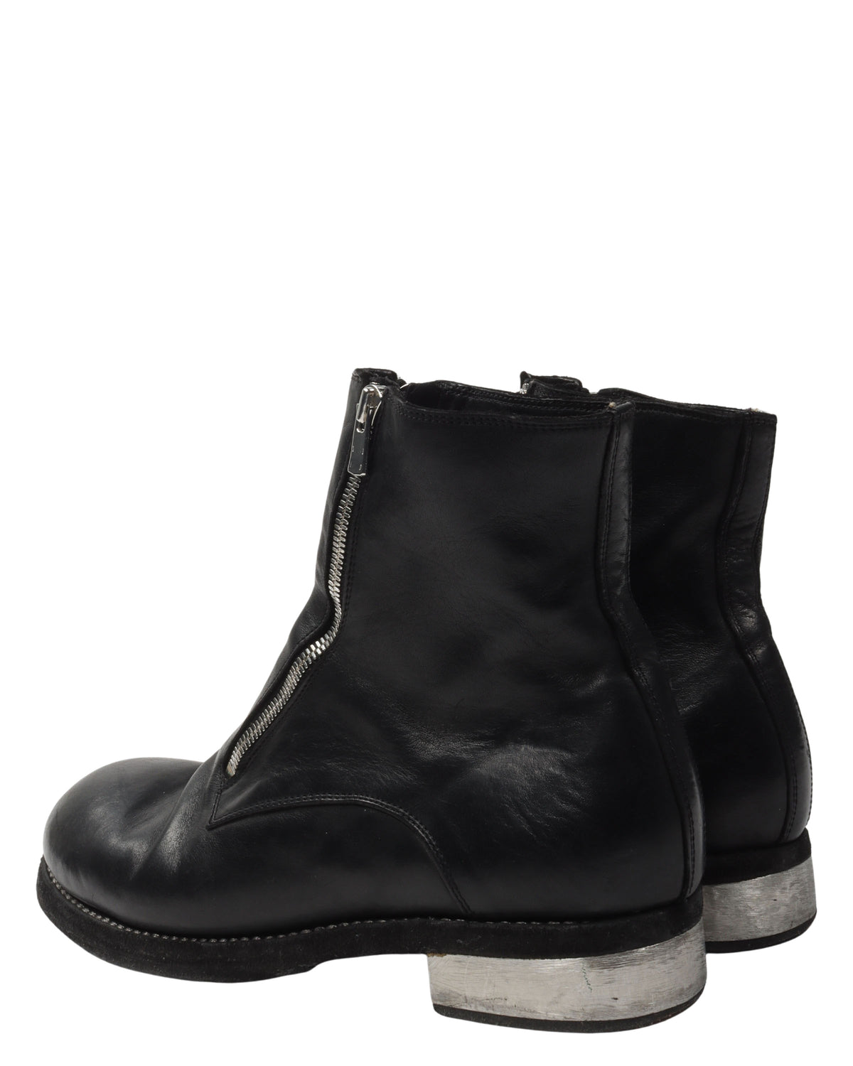 GR07FZI Full Grain Leather Double Front Zip Boots