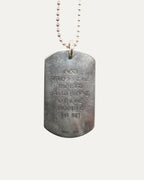 Cemetery Cross Dog Tag with Ball Chain