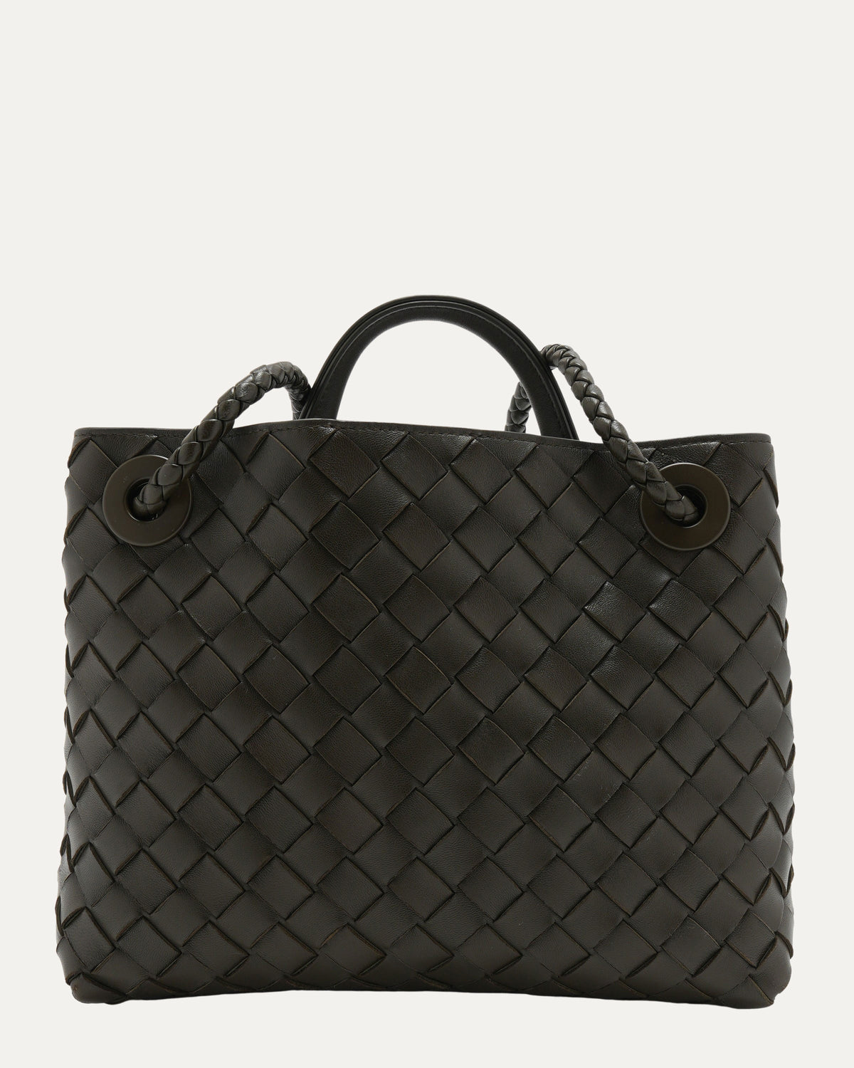 Andiamo Top Handle Intrecciato Bag Small