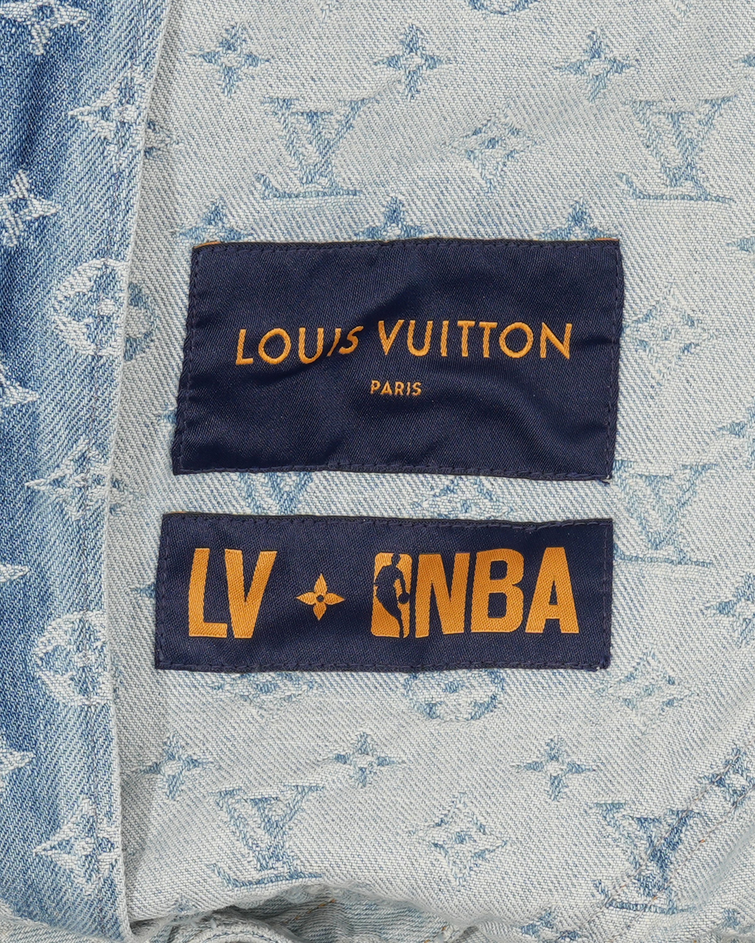 NBA Monogram Denim Zip Up Jacket